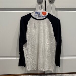 Vince Black and White Long Sleeve Tee